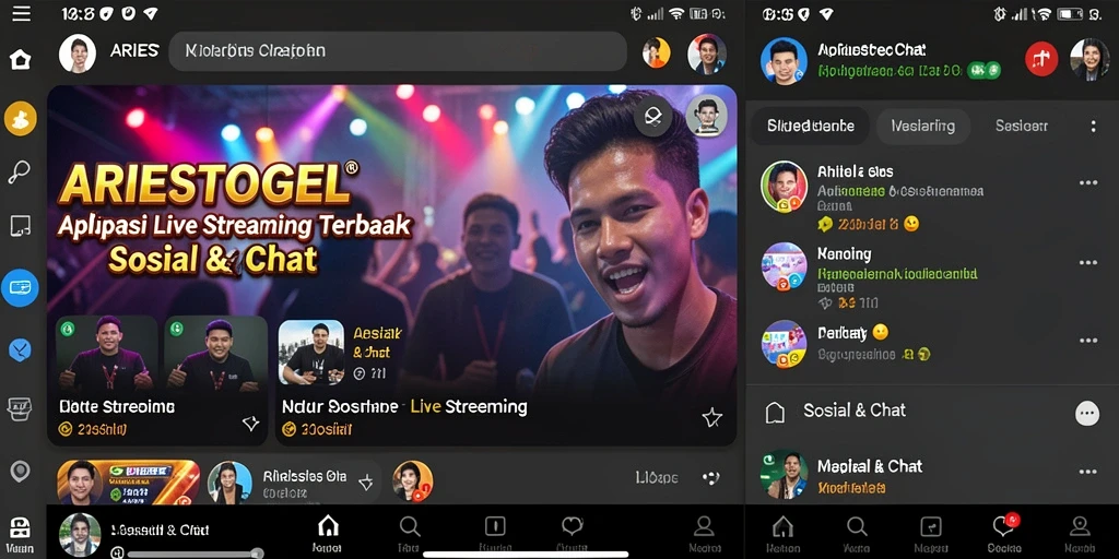 Tampilan antarmuka ARIESTOGEL yang modern dan interaktif.