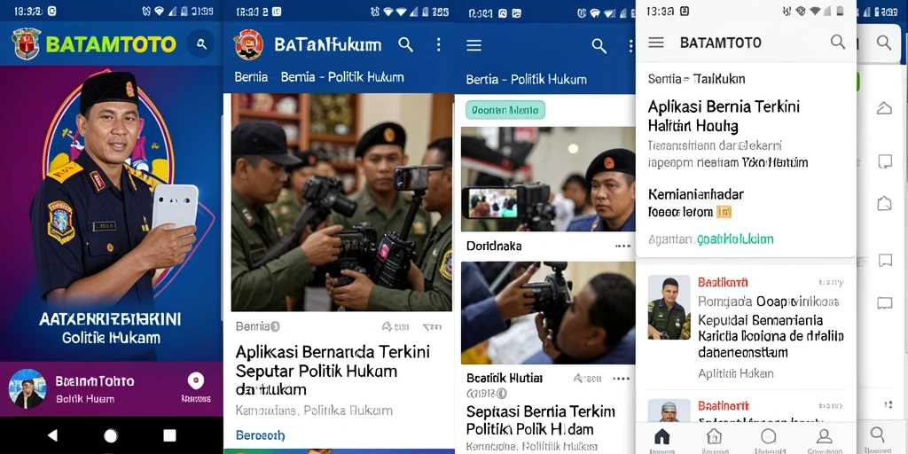 Screenshot antarmuka aplikasi BATAMTOTO yang menampilkan berita politik.