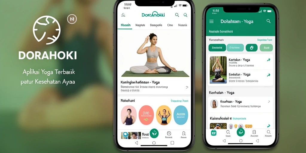 Tampilan antarmuka DORAHOKI yang ramah pengguna untuk latihan Yoga.