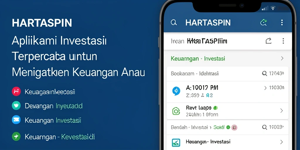 Antarmuka aplikasi HARTASPIN yang intuitif dan informatif.