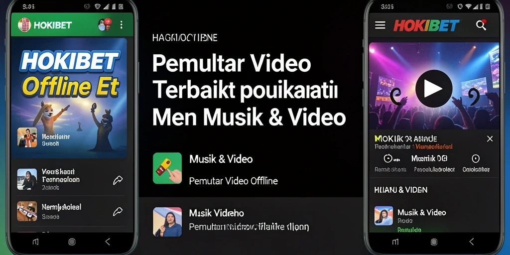 Antarmuka HOKIBET menampilkan pemutar video offline yang menarik dan mudah digunakan.