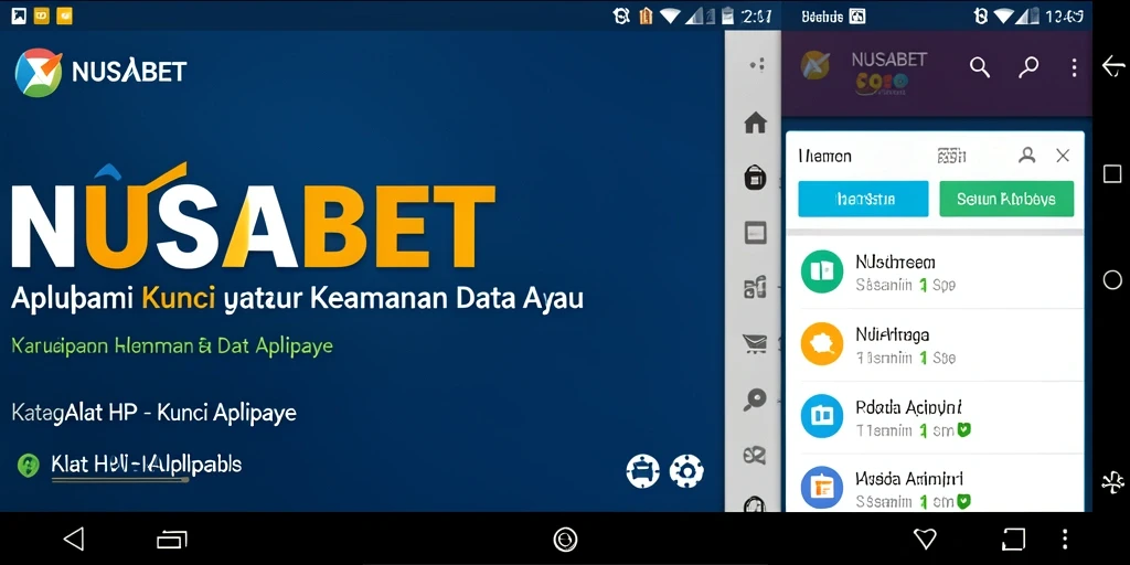Antarmuka NUSABET untuk menguncil aplikasi secara efisien.