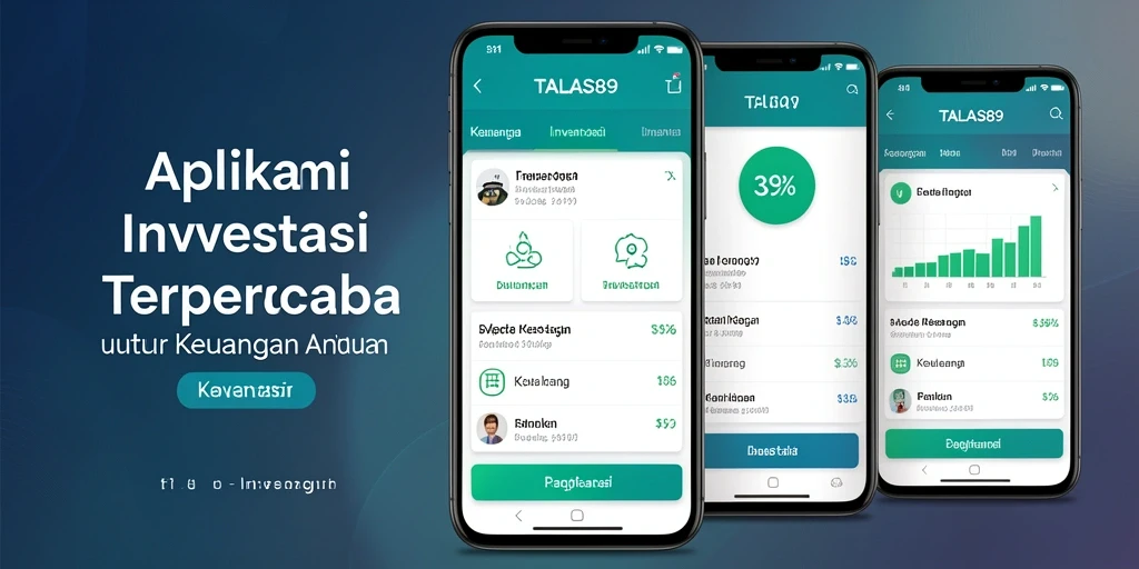 Antarmuka pengguna TALAS89 yang modern dan informatif untuk investasi.